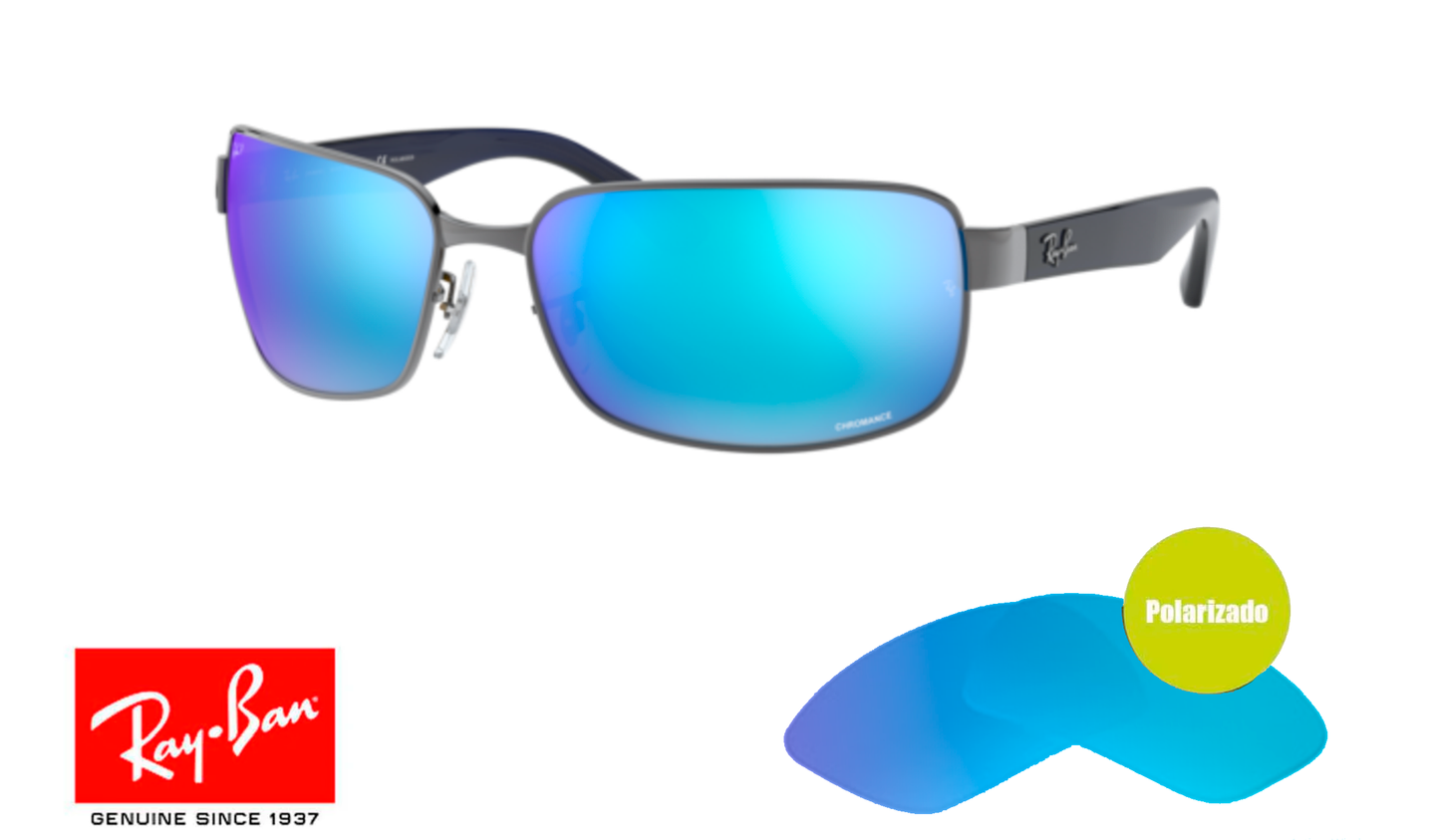 Cristale Ray Ban 3566CH oryginalne