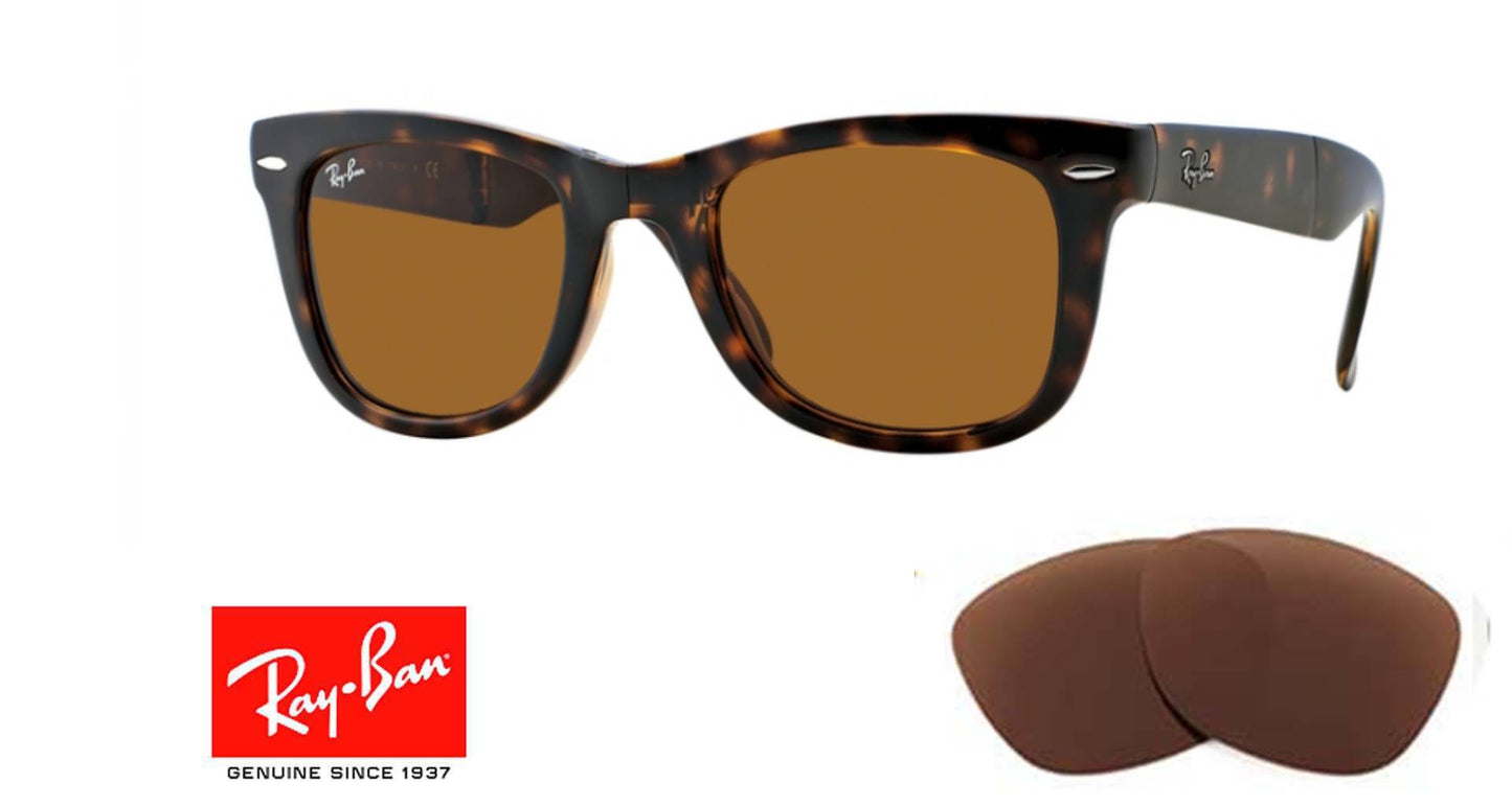 Cristale Ray Ban Folding Wayfarer 4105 Oryginalne