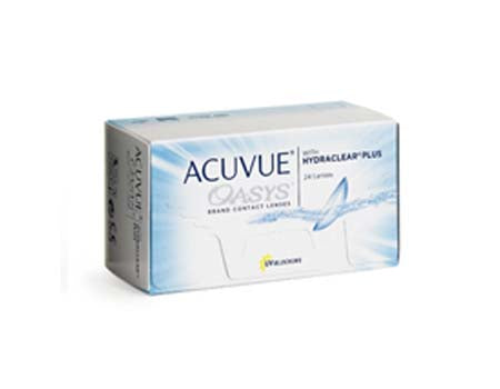 Lentes de contato Oasys com hydraclear plus spherical da Acuvue