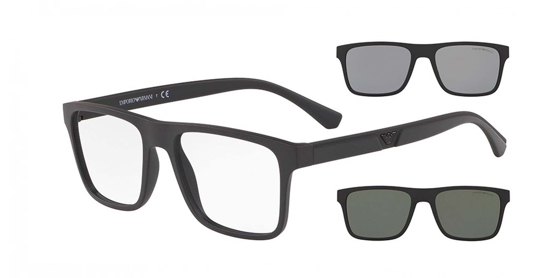 Óculos Emporio Armani EA4115 58011W com clip solar