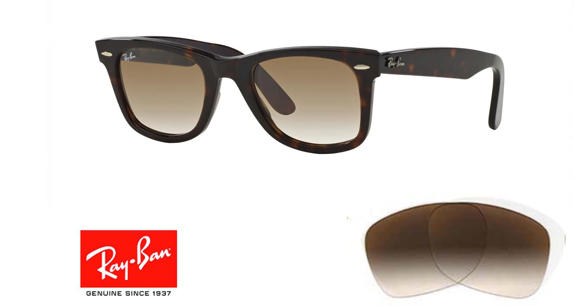Lenti originali Ray-Ban Wayfarer 2140