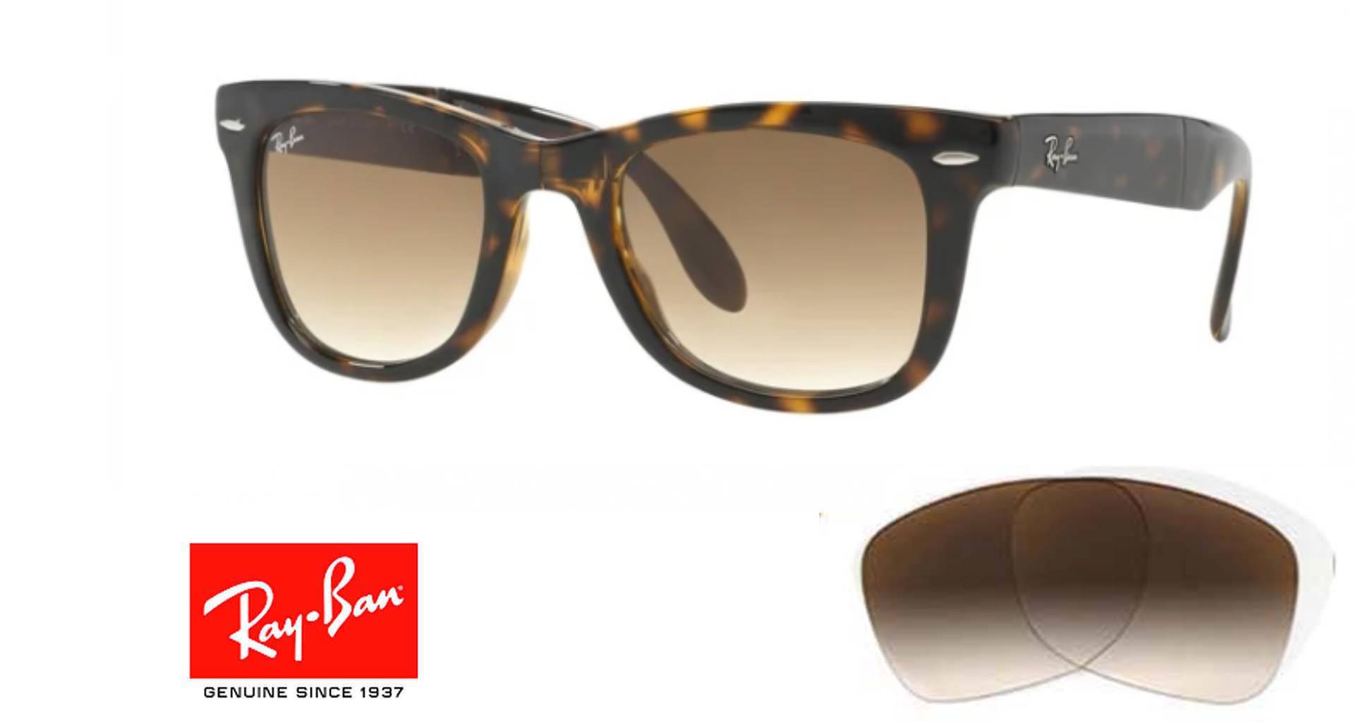 Cristales Ray Ban Folding Wayfarer 4105 Originales