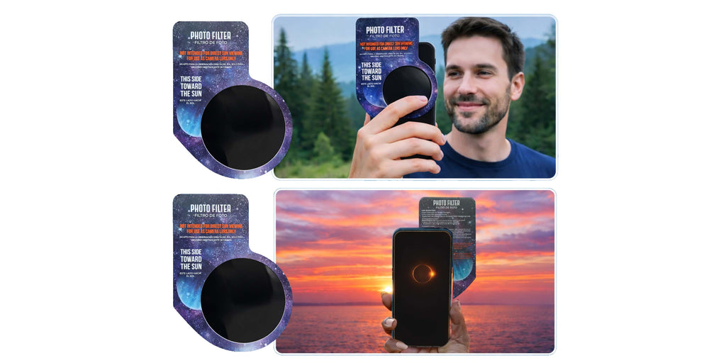 Pack 2 gafas eclipse solar homologadas iso 12312-2 CE
