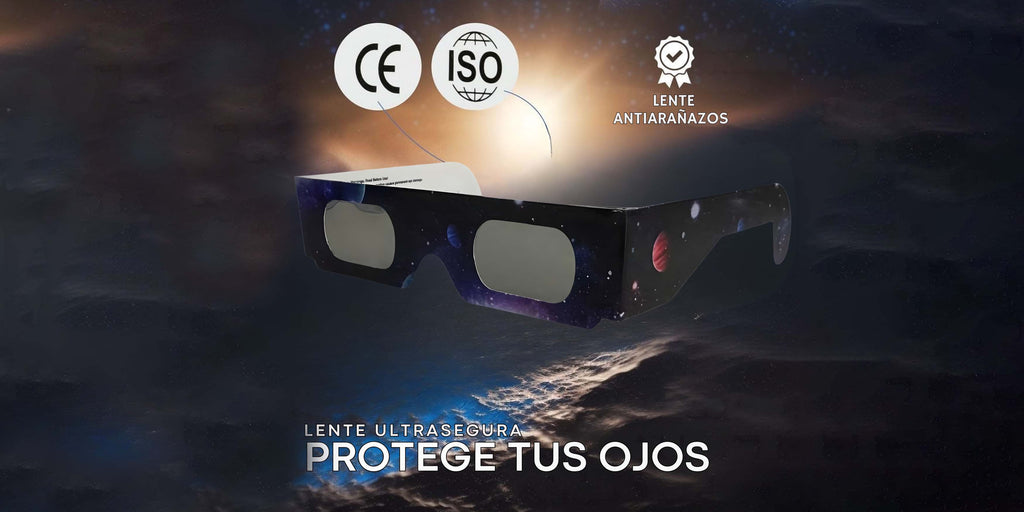 Pack 2 gafas eclipse solar homologadas iso 12312-2 CE