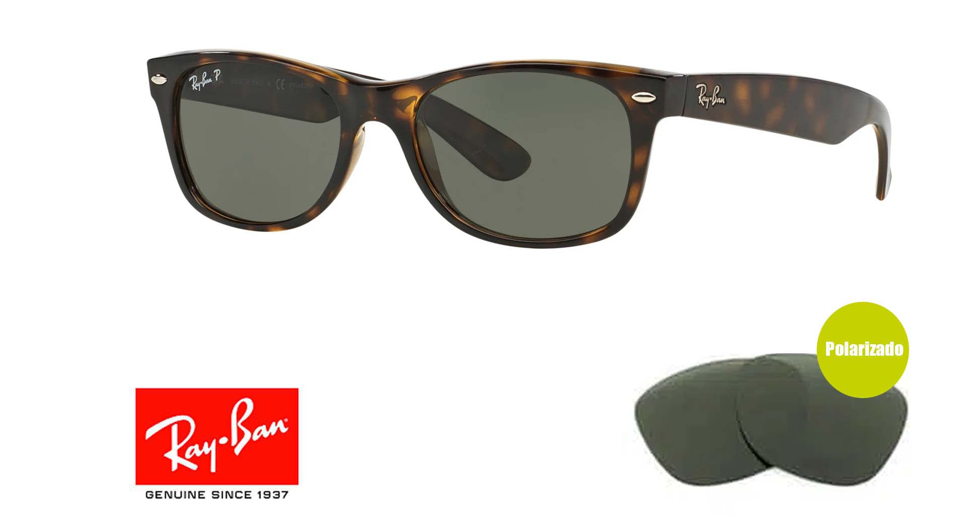 Lenti originali Ray-Ban New Wayfarer 2132