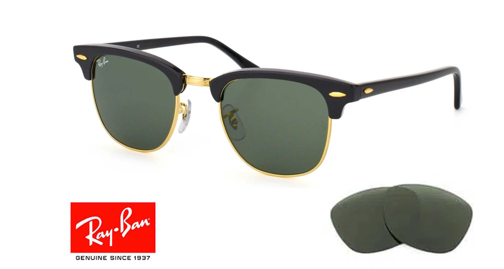 Lenti originali Ray-Ban Clubmaster 3016