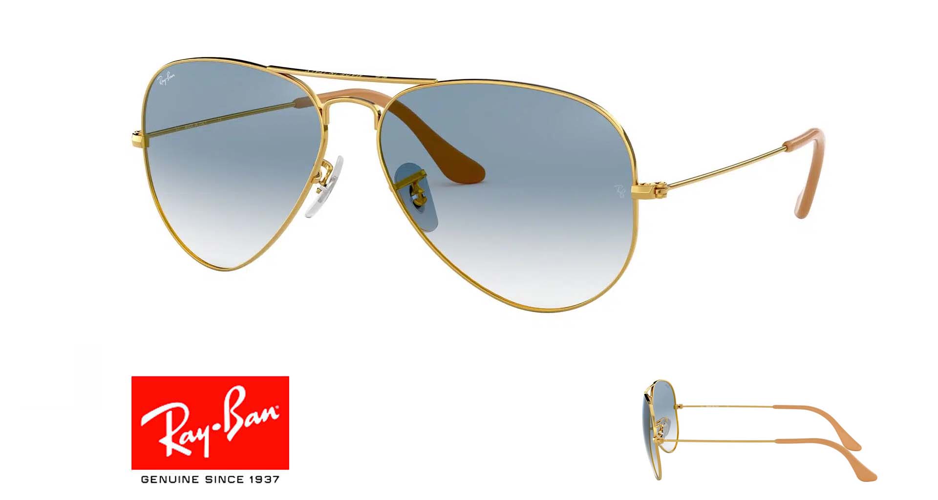 Ray Ban 3025 AVIATOR Originale stænger