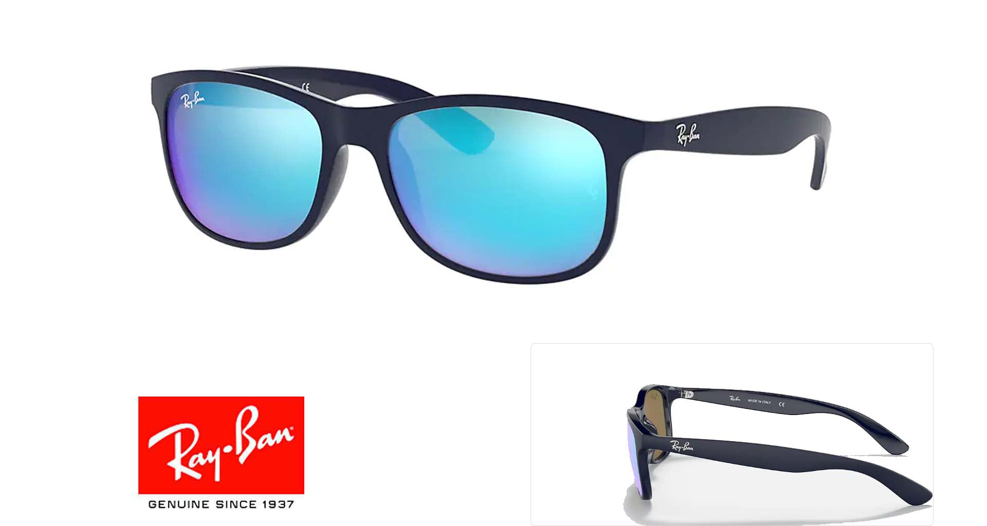 Reservestænger til Ray Ban 4202 ANDY Originale
