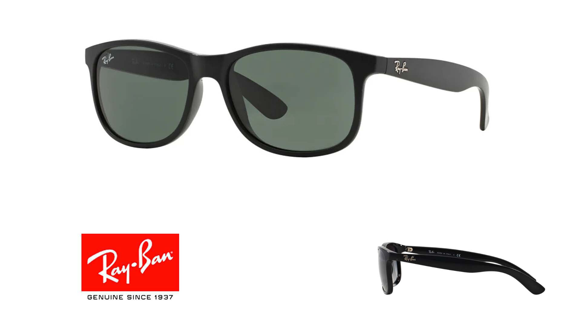 Reservestænger til Ray Ban 4202 ANDY Originale