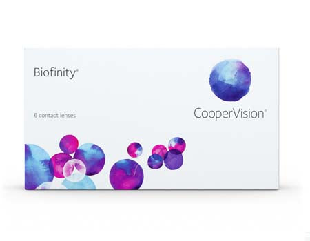 Lentillas Biofinity esféricas mensuales de Coopervision