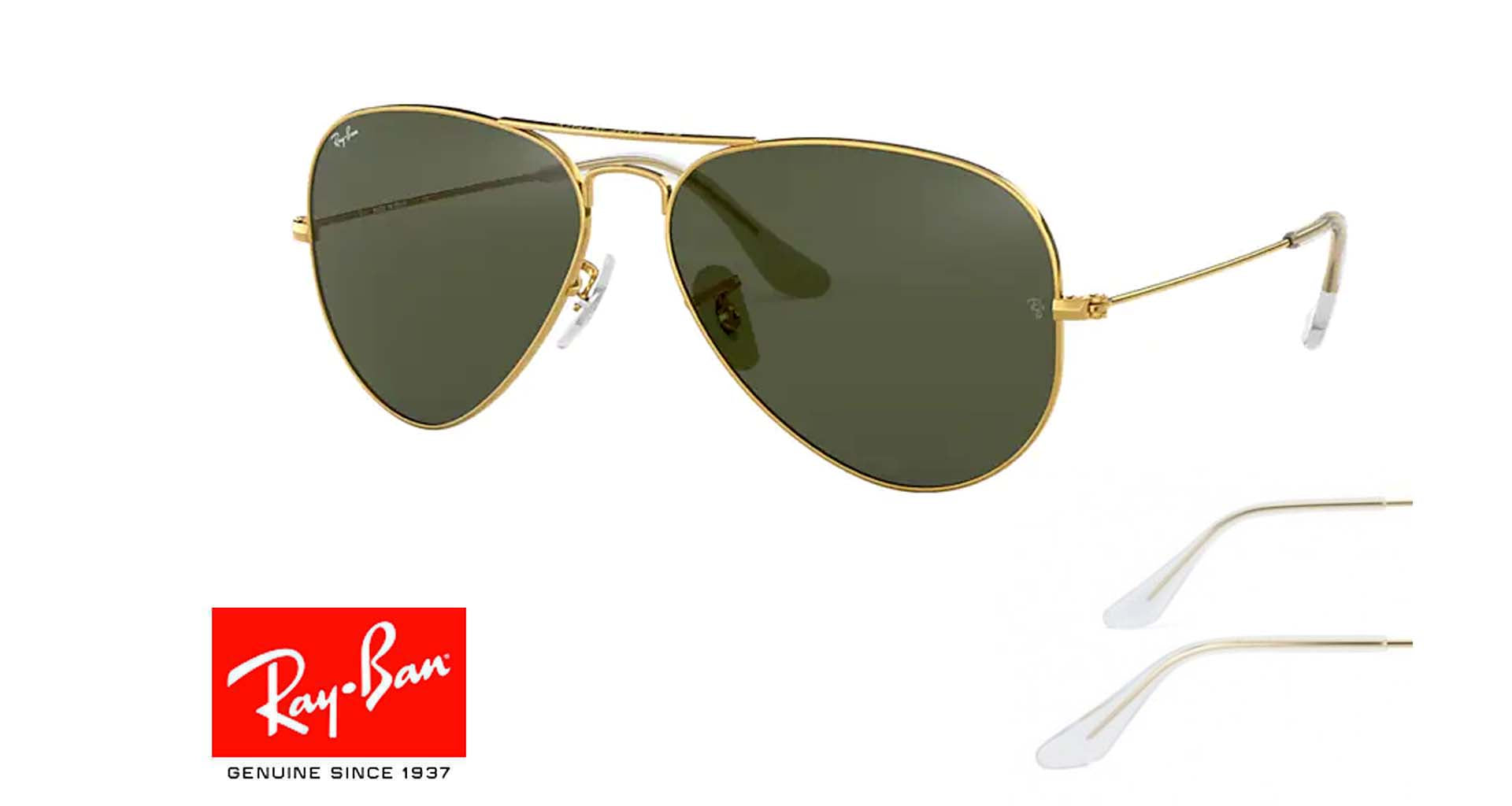 Branches Ray-Ban 3025 Aviateur