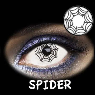 Lentillas de colores y fantasía Halloween spider